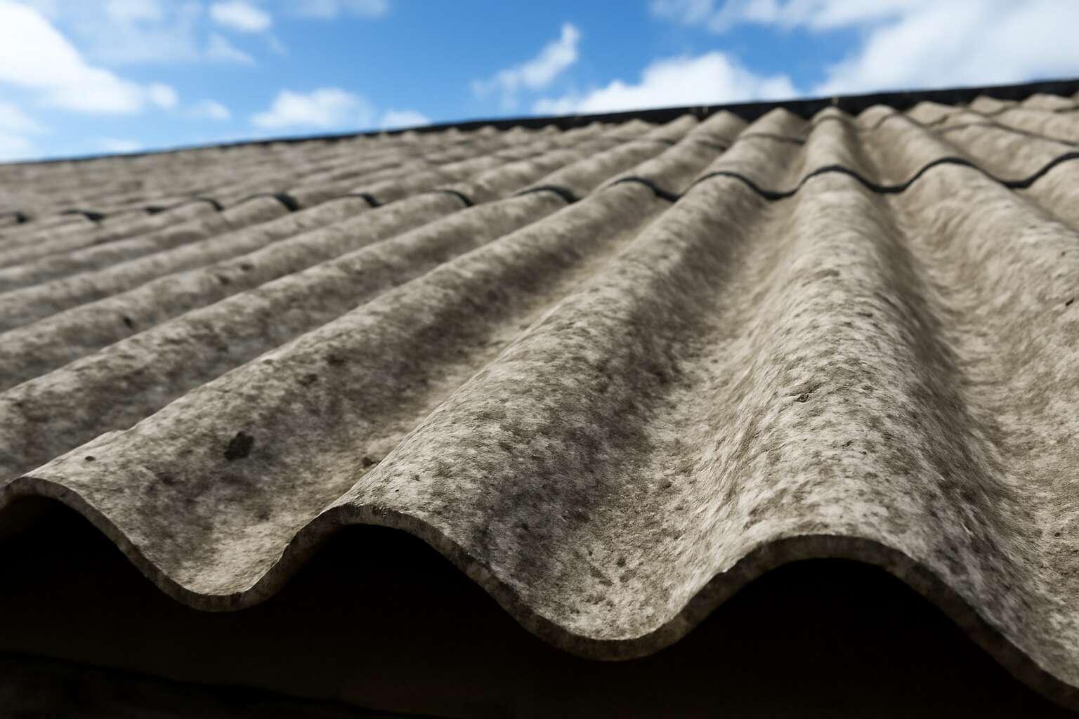 Asbestos roof inspection